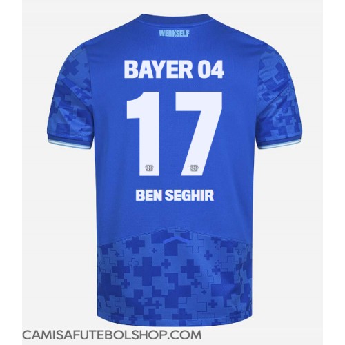 Camisa de time de futebol Bayer Leverkusen Eliesse Ben Seghir #17 Replicas 3º Equipamento 2025-26 Manga Curta
